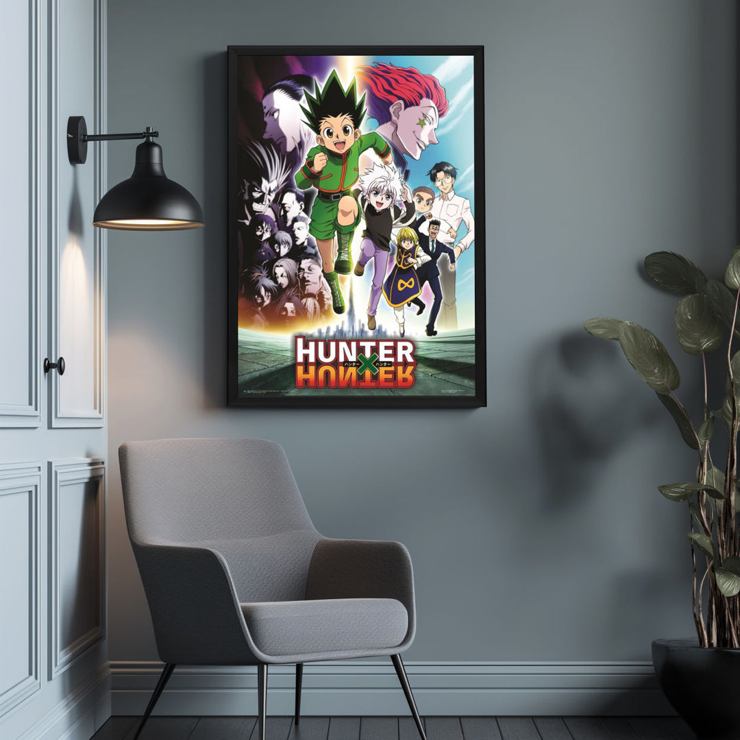 Background with Framed Poster