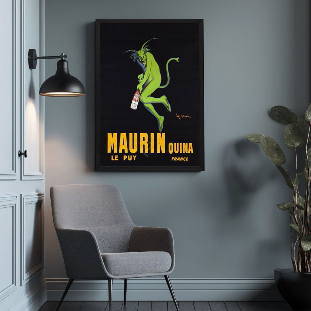 Background with Framed Poster