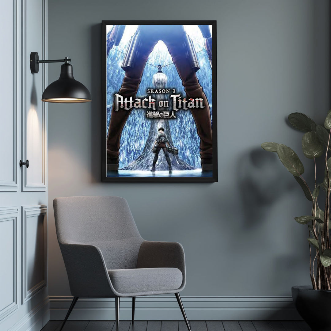 Background with Framed Poster