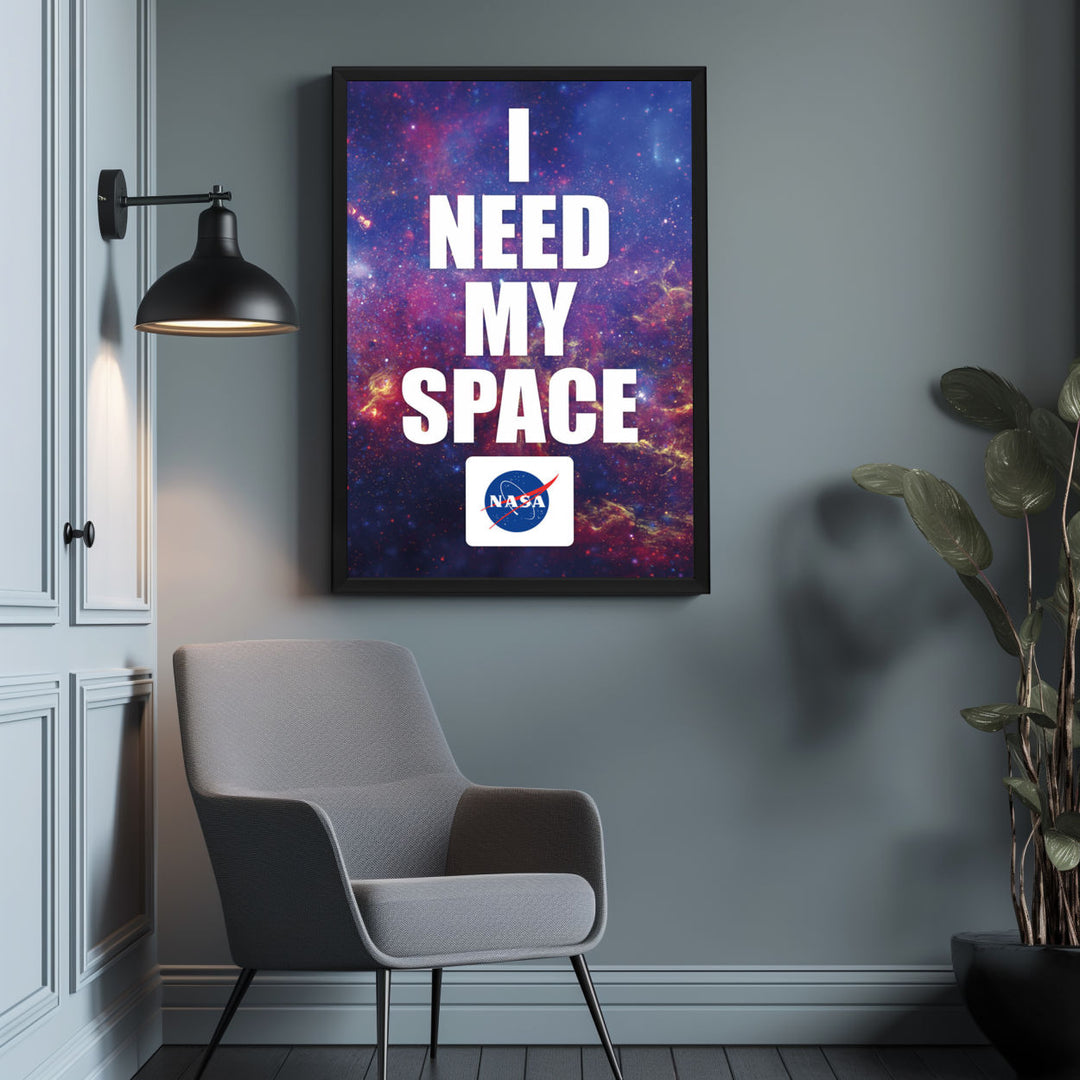 Background with Framed Poster