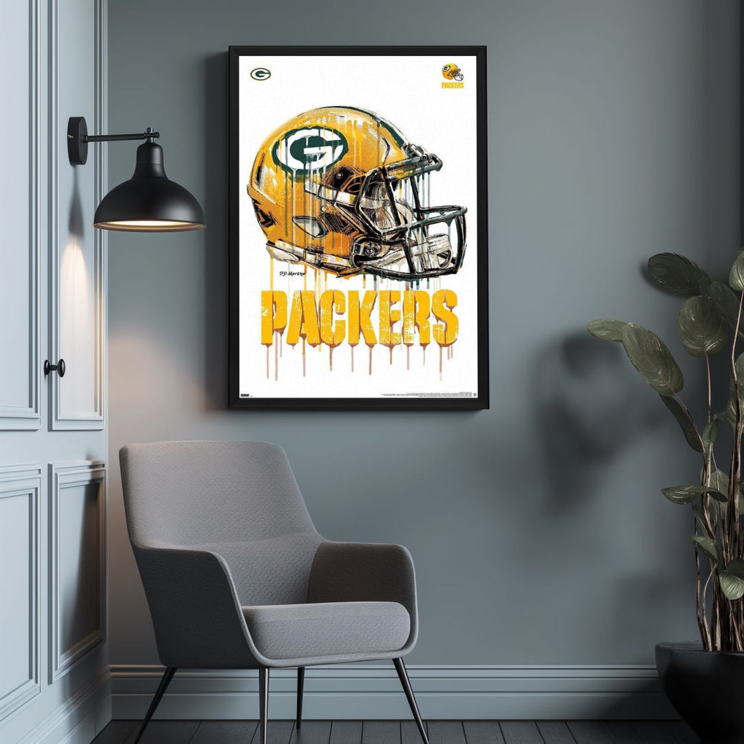 Background with Framed Poster
