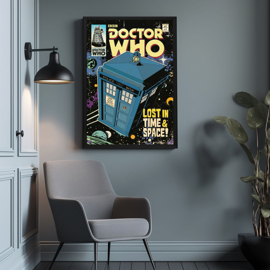 Background with Framed Poster