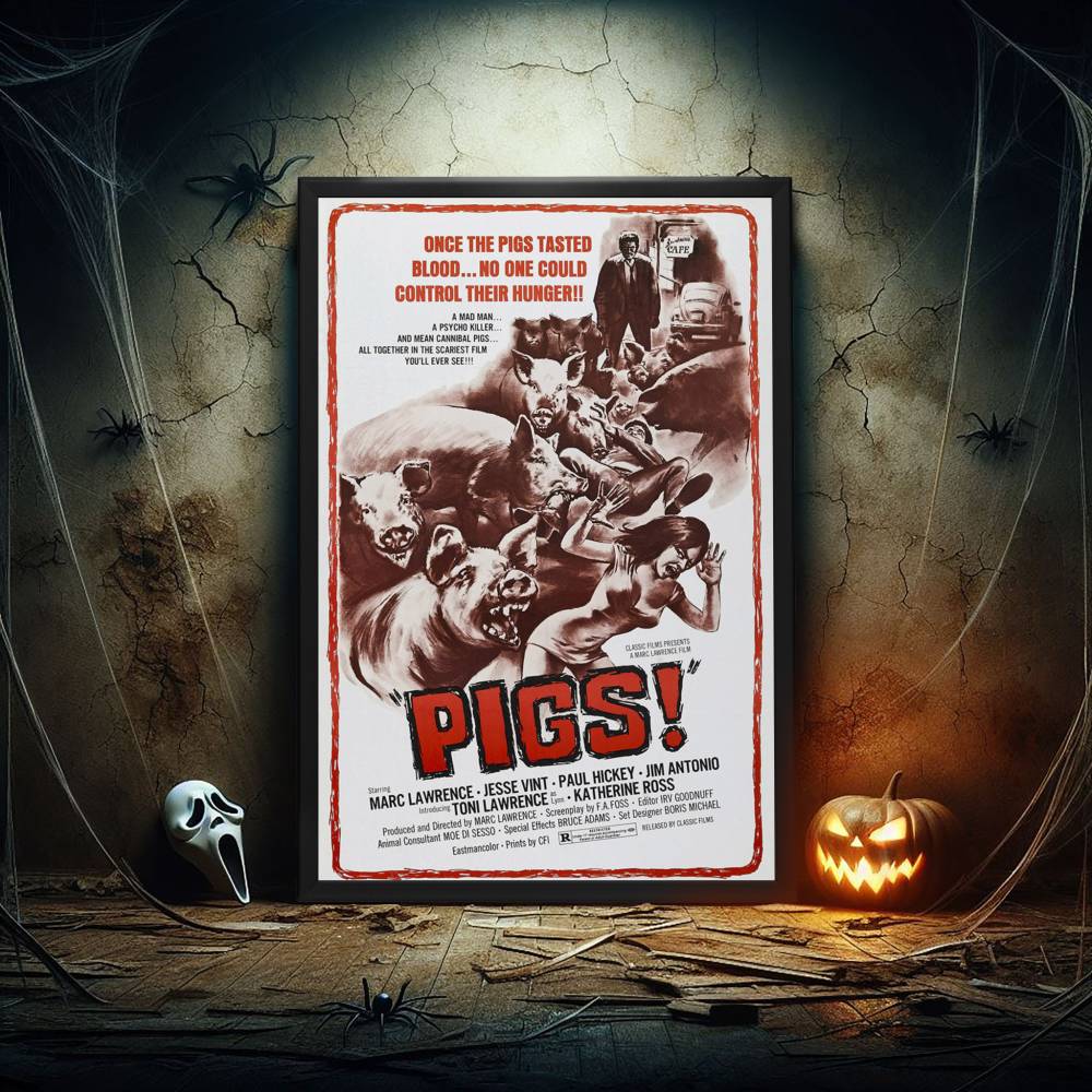 "Pigs" (1972) Framed Movie Poster