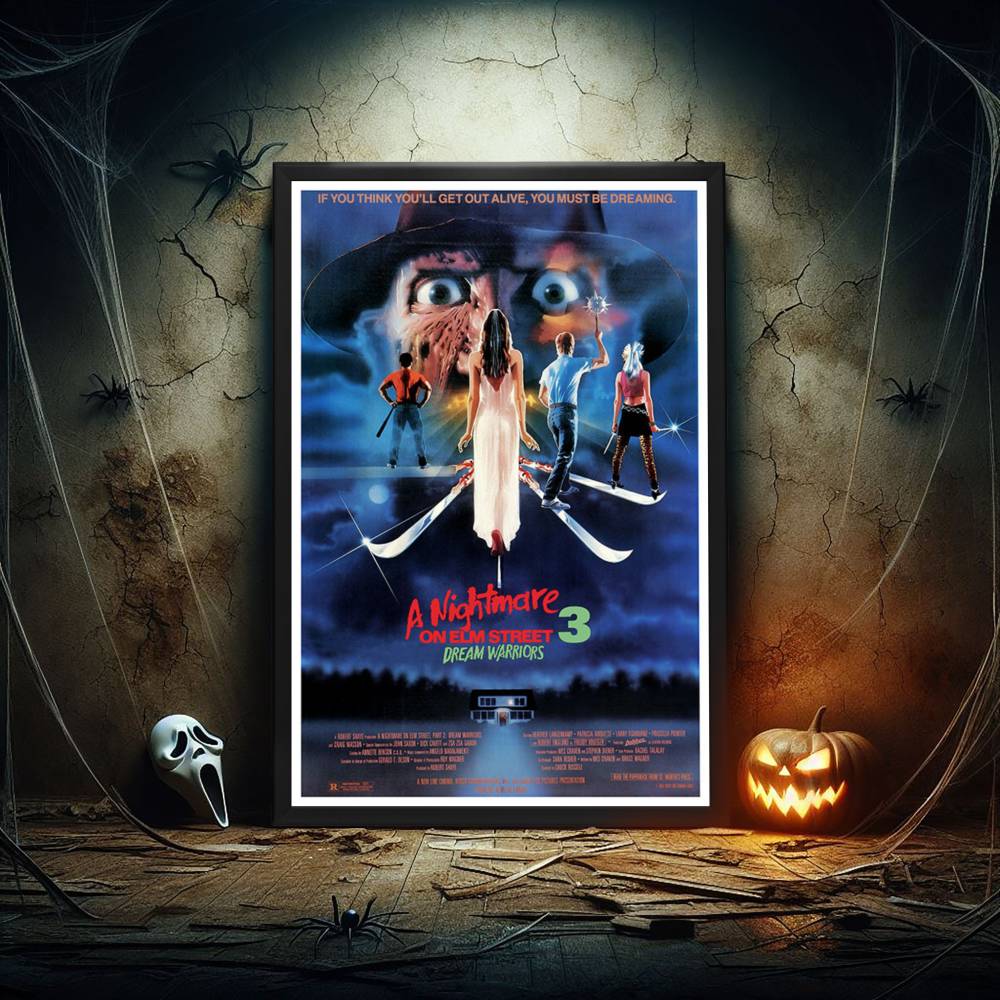 "Nightmare on Elm Street 3: Dream Warriors" (1987) Framed Movie Poster