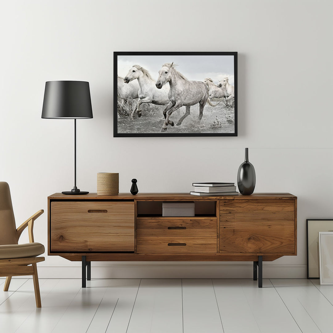 Background with Framed Poster