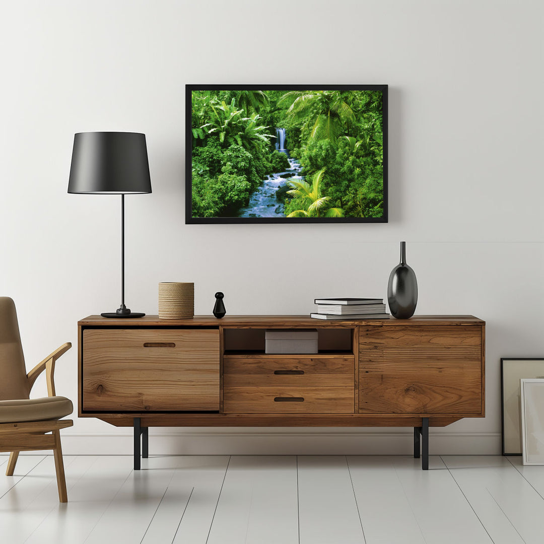 Background with Framed Poster