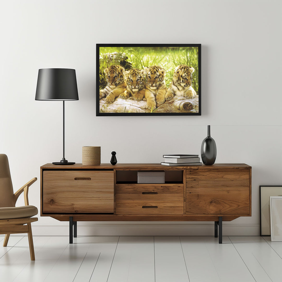 Background with Framed Poster
