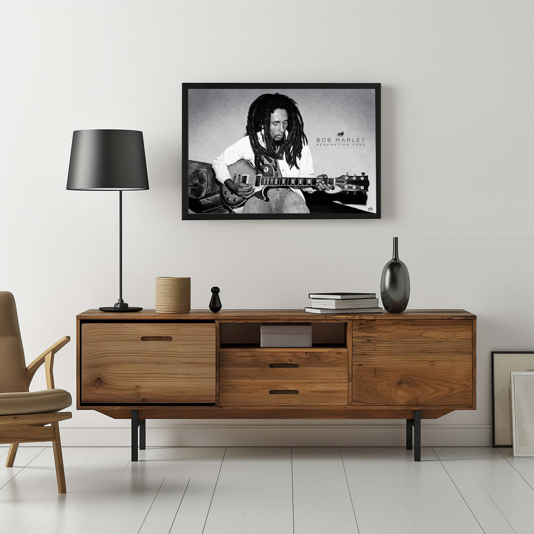 Background with Framed Poster