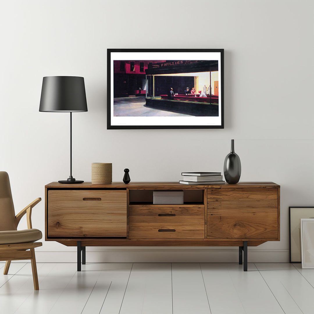 Background with Framed Poster