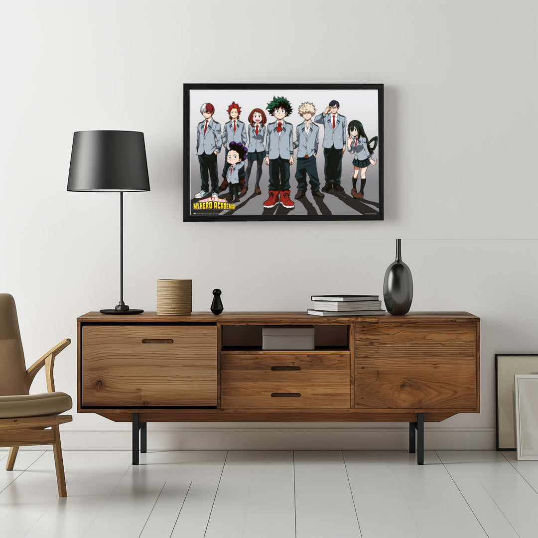 Background with Framed Poster
