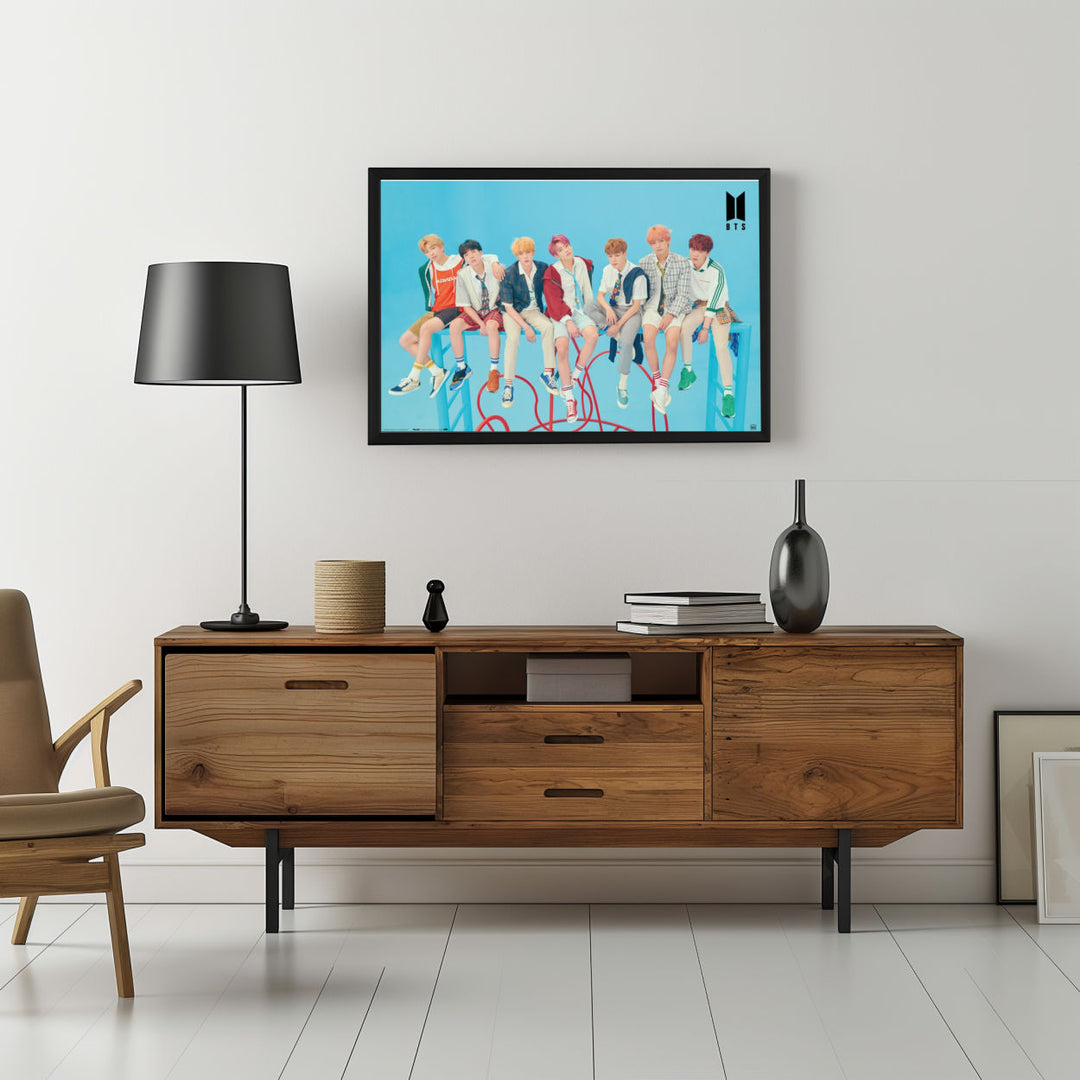 Background with Framed Poster