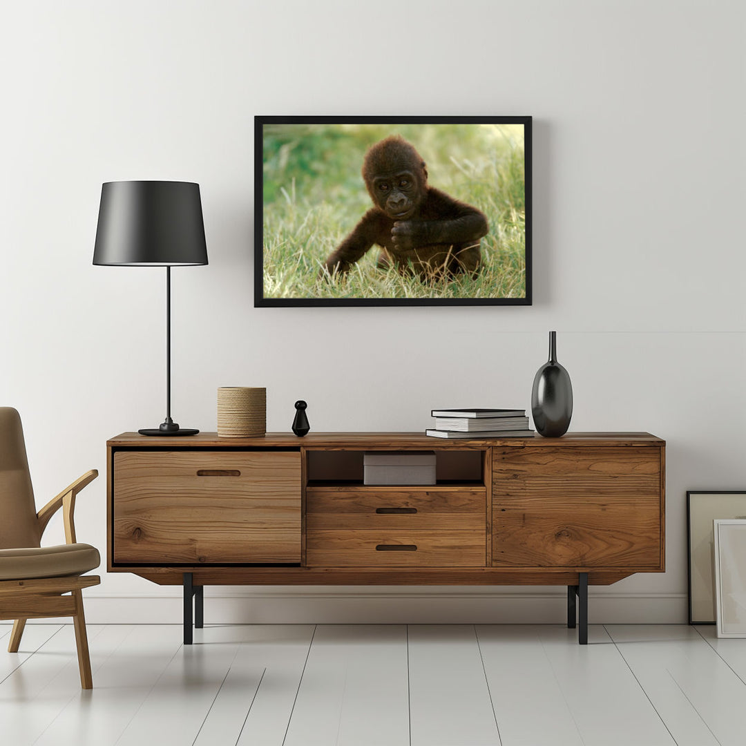 Background with Framed Poster