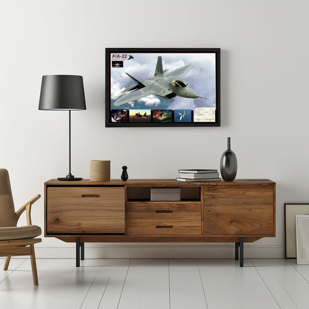 Background with Framed Poster