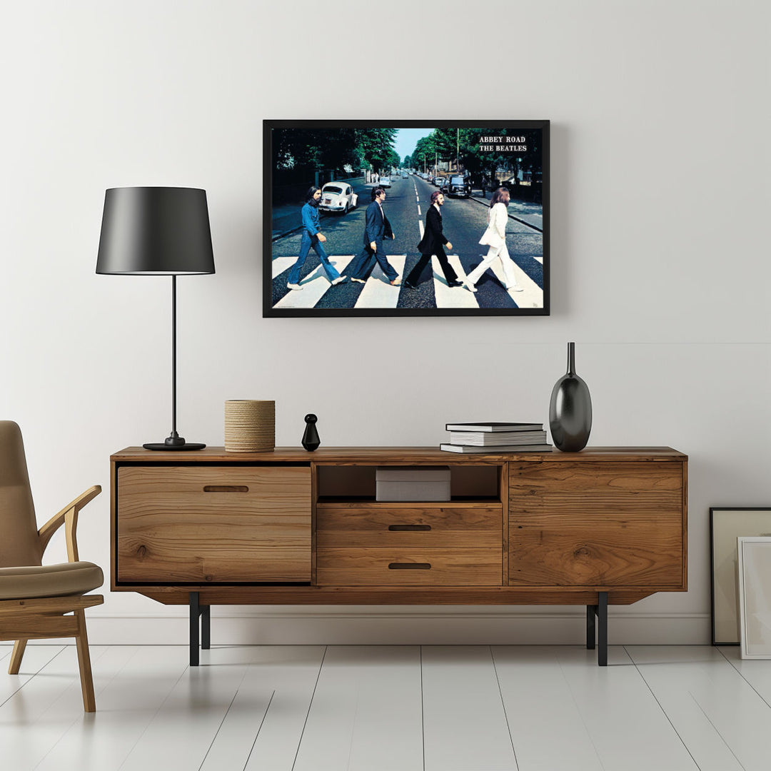 Background with Framed Poster