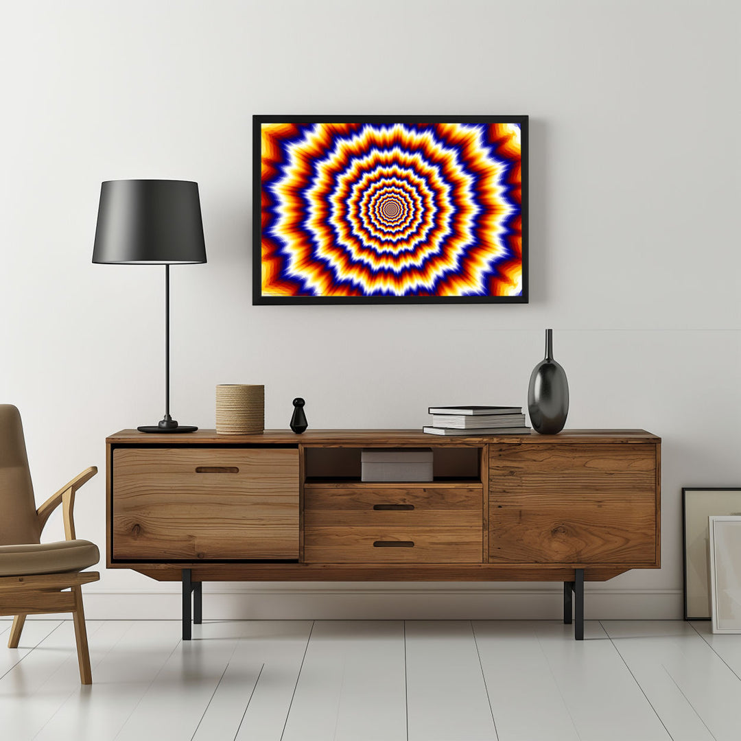 Background with Framed Poster