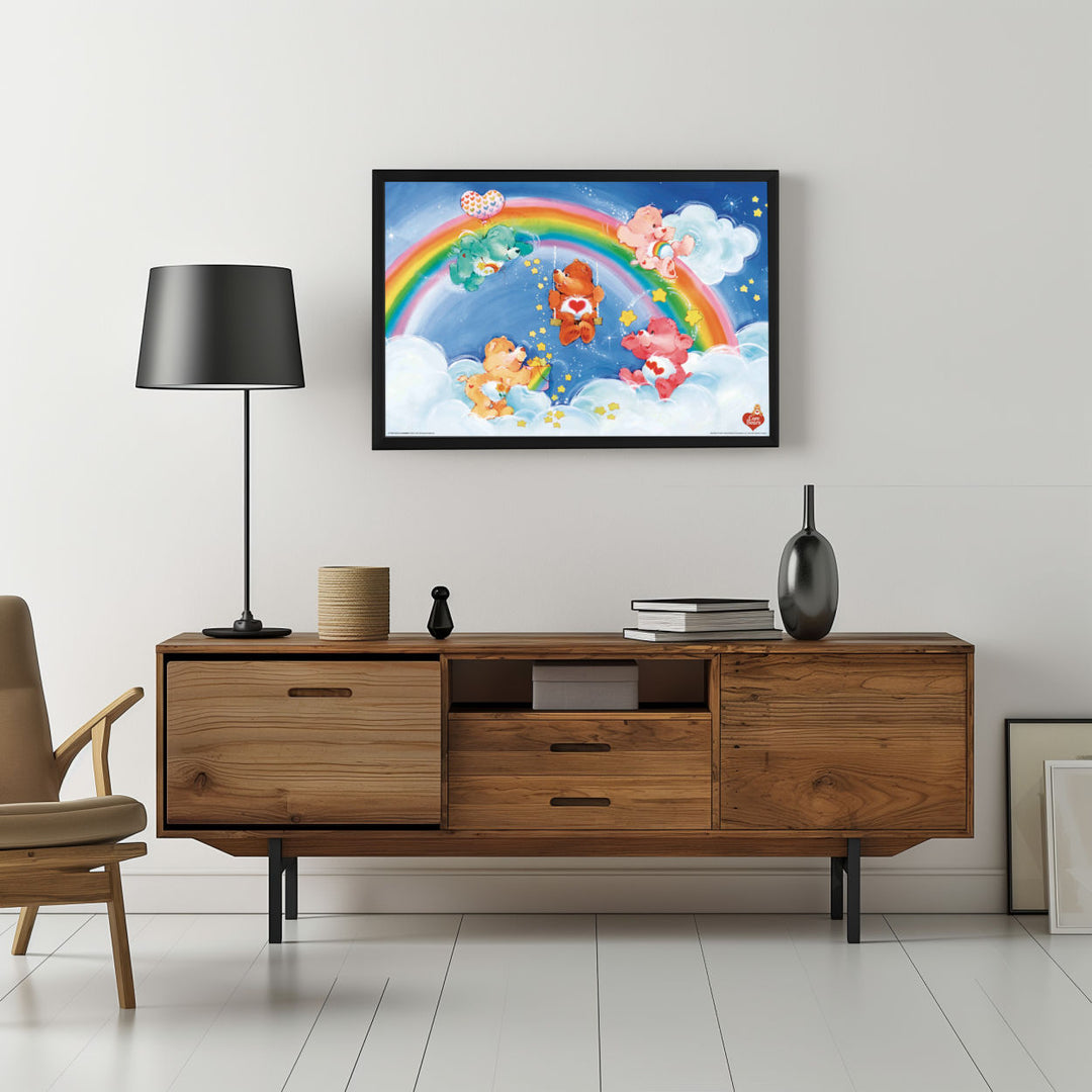 Background with Framed Poster
