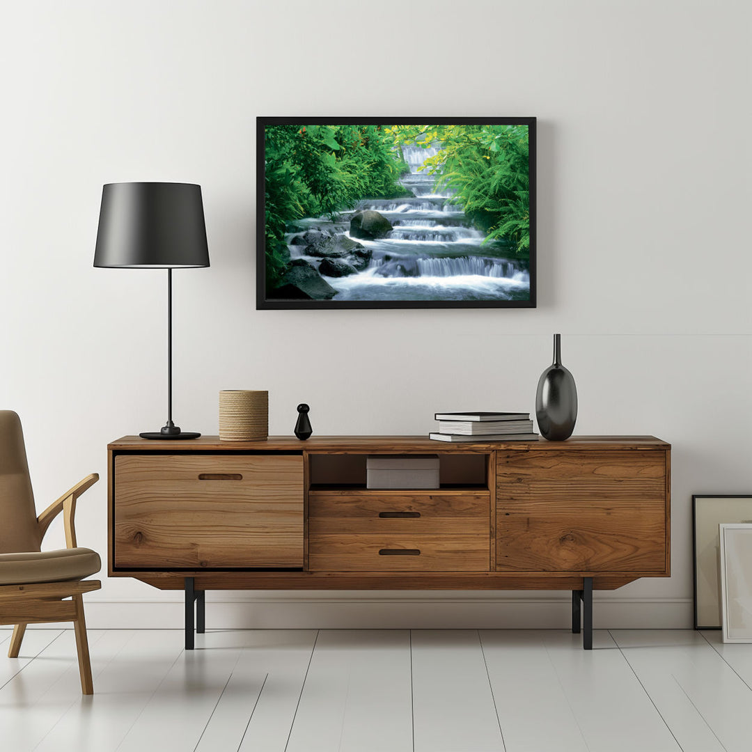 Background with Framed Poster