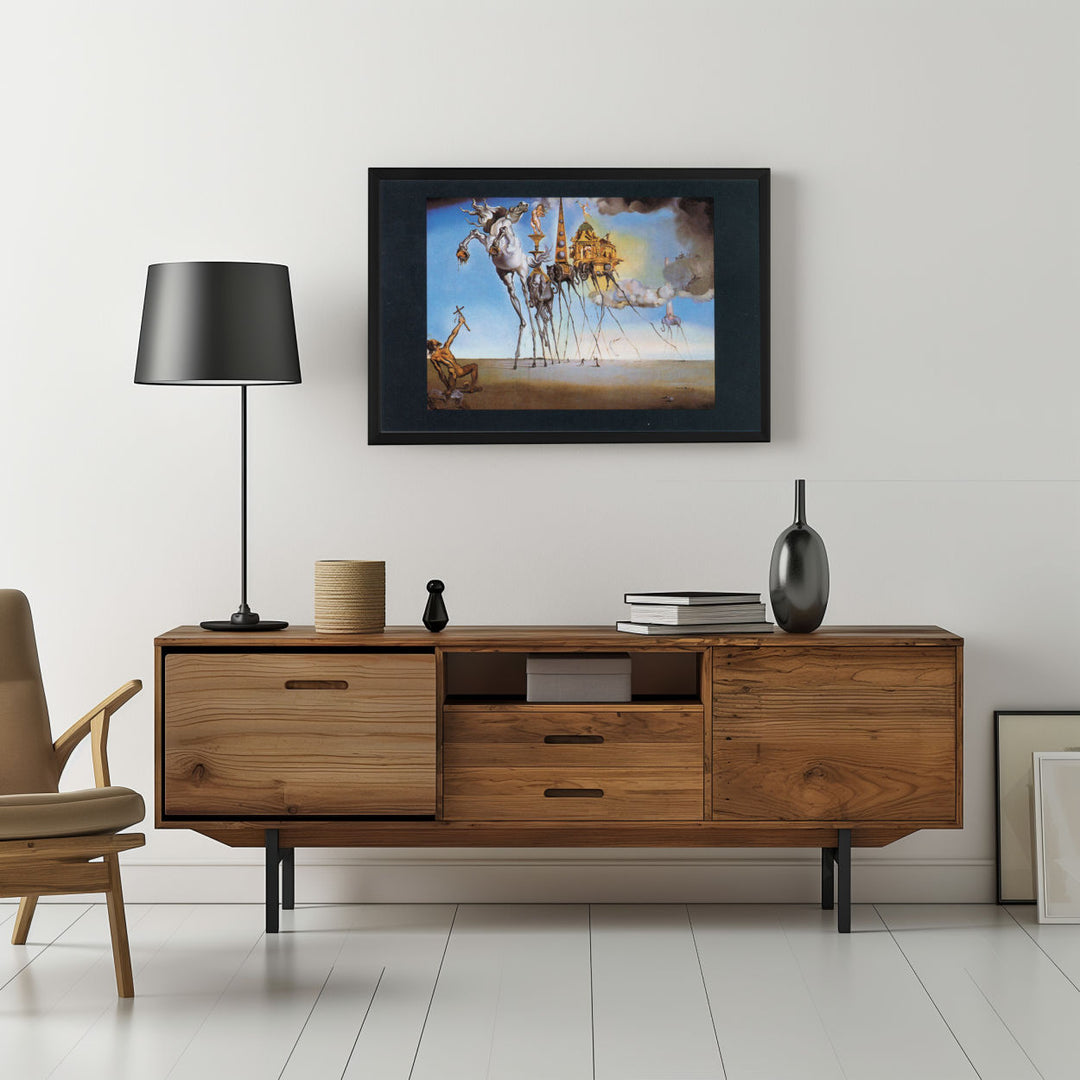 Background with Framed Poster