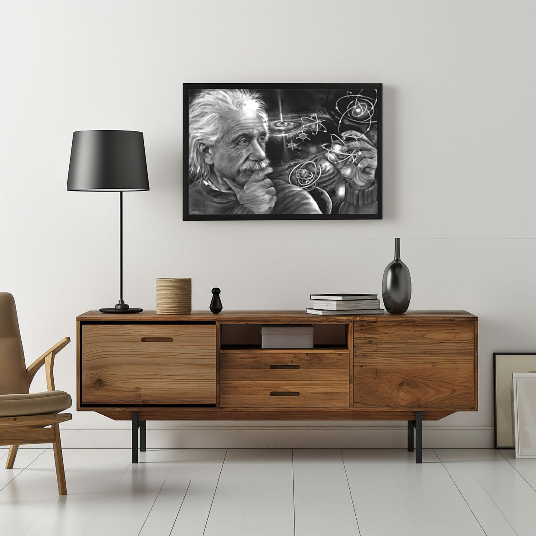 Background with Framed Poster