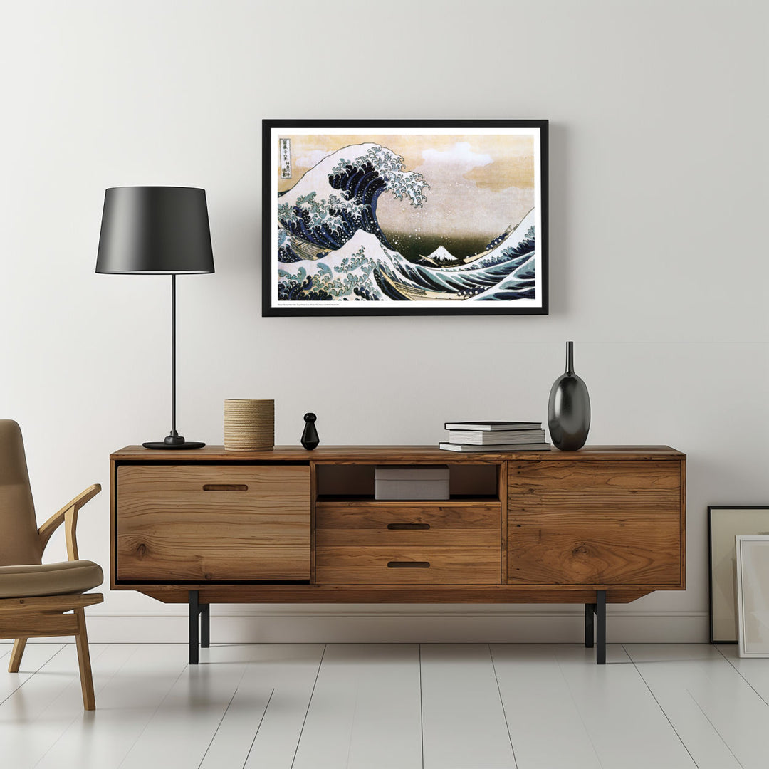 Background with Framed Poster