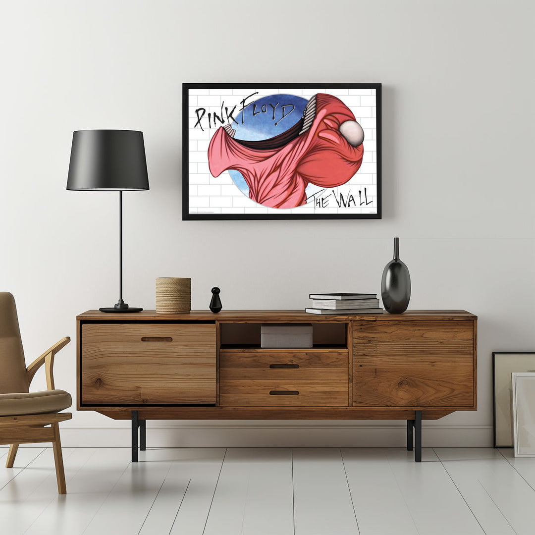Background with Framed Poster