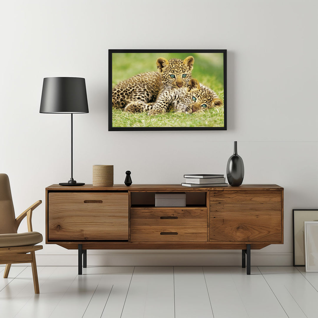 Background with Framed Poster