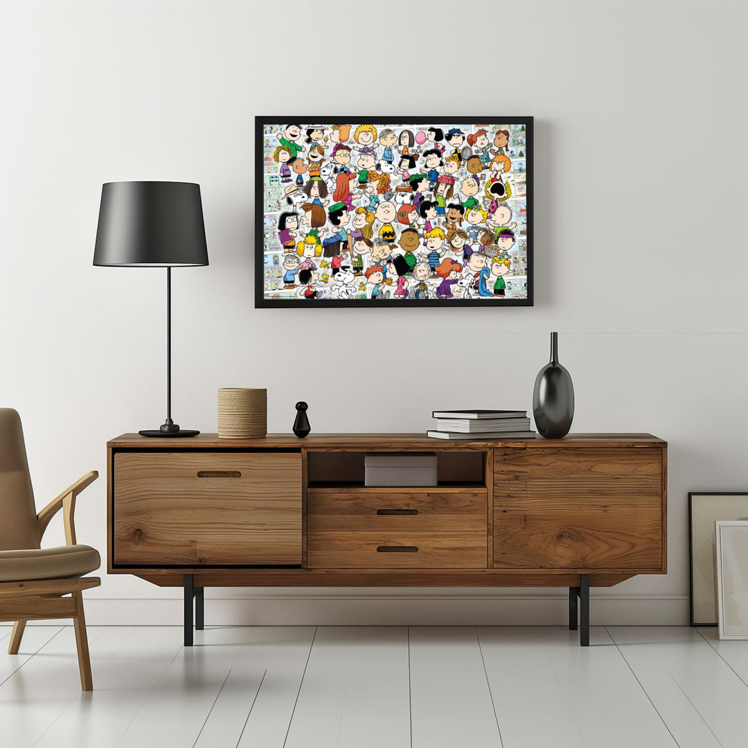 Background with Framed Poster
