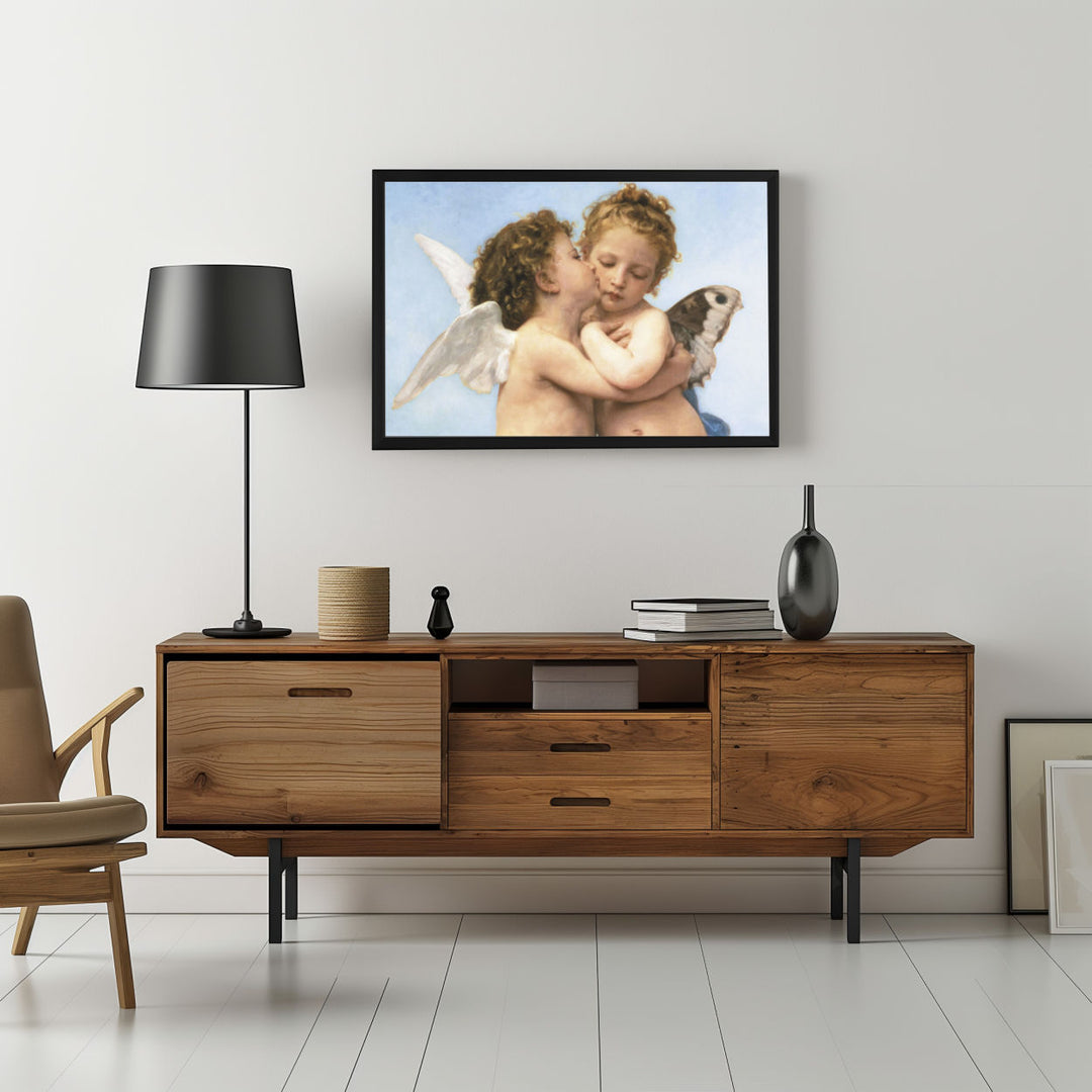 Background with Framed Poster