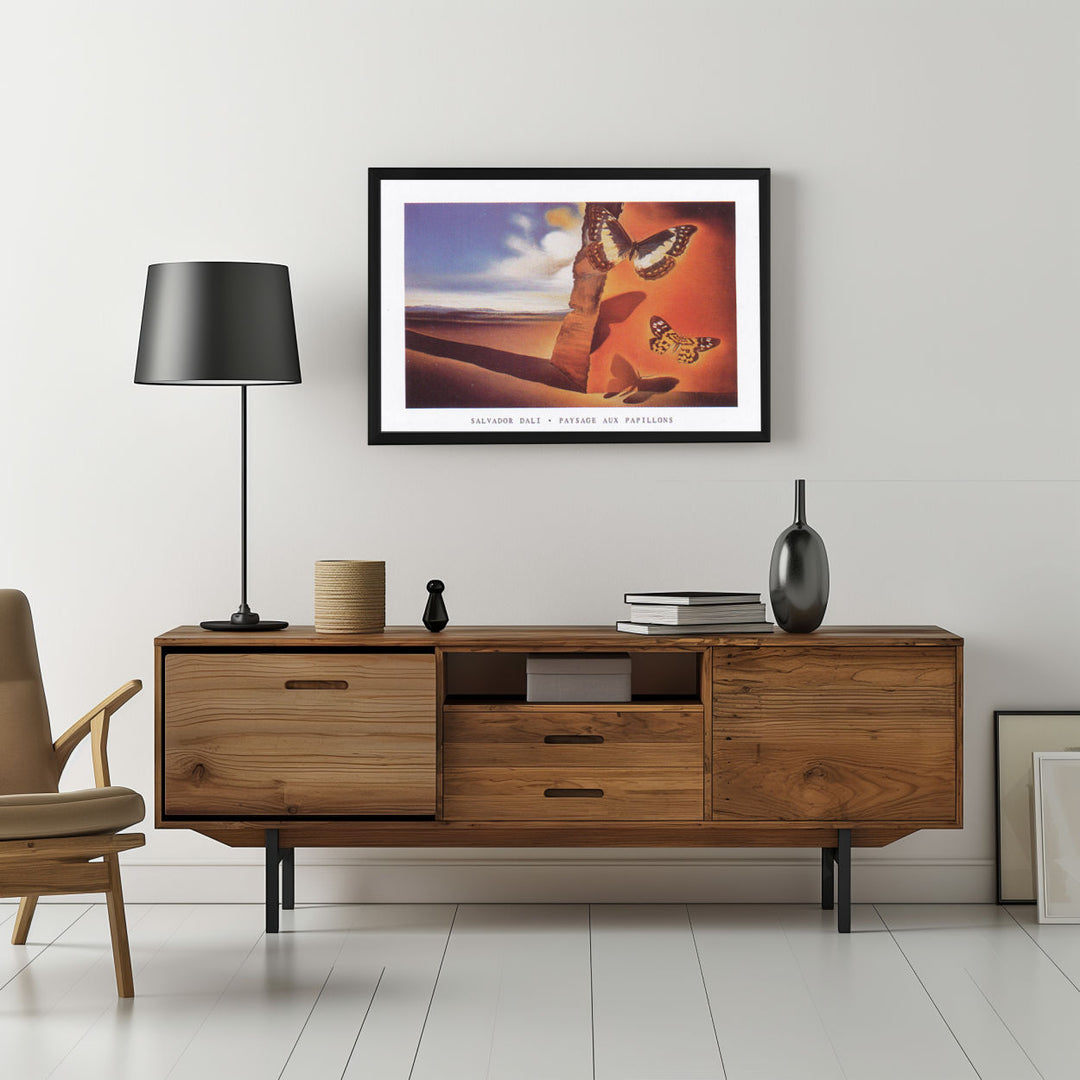 Background with Framed Poster