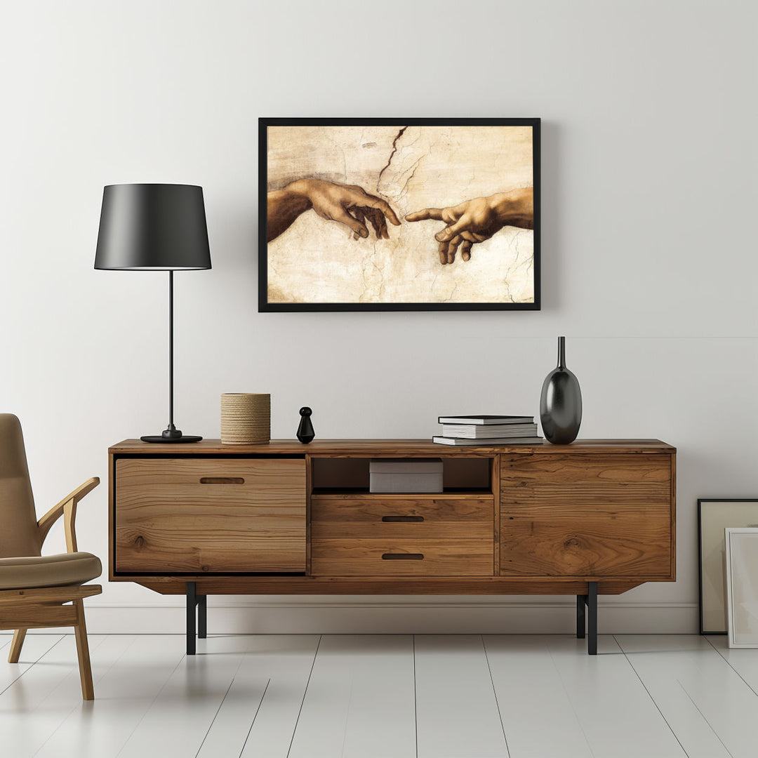 Background with Framed Poster