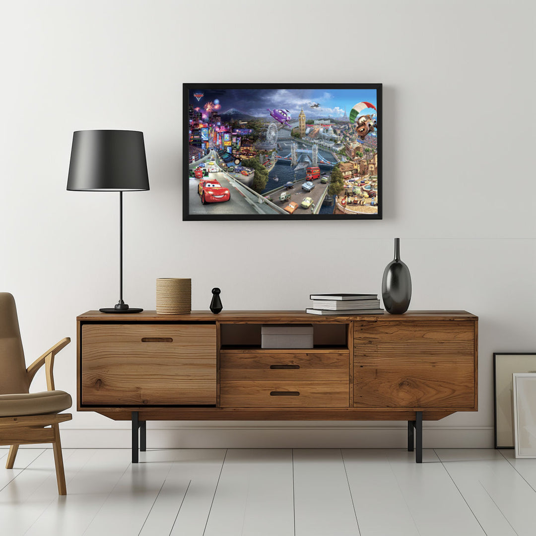 Background with Framed Poster