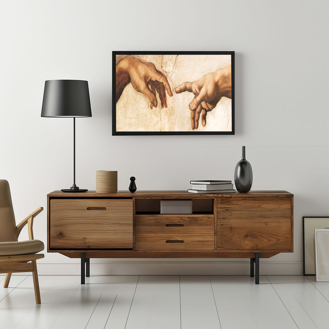 Background with Framed Poster