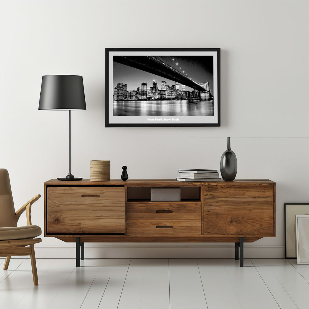 Background with Framed Poster