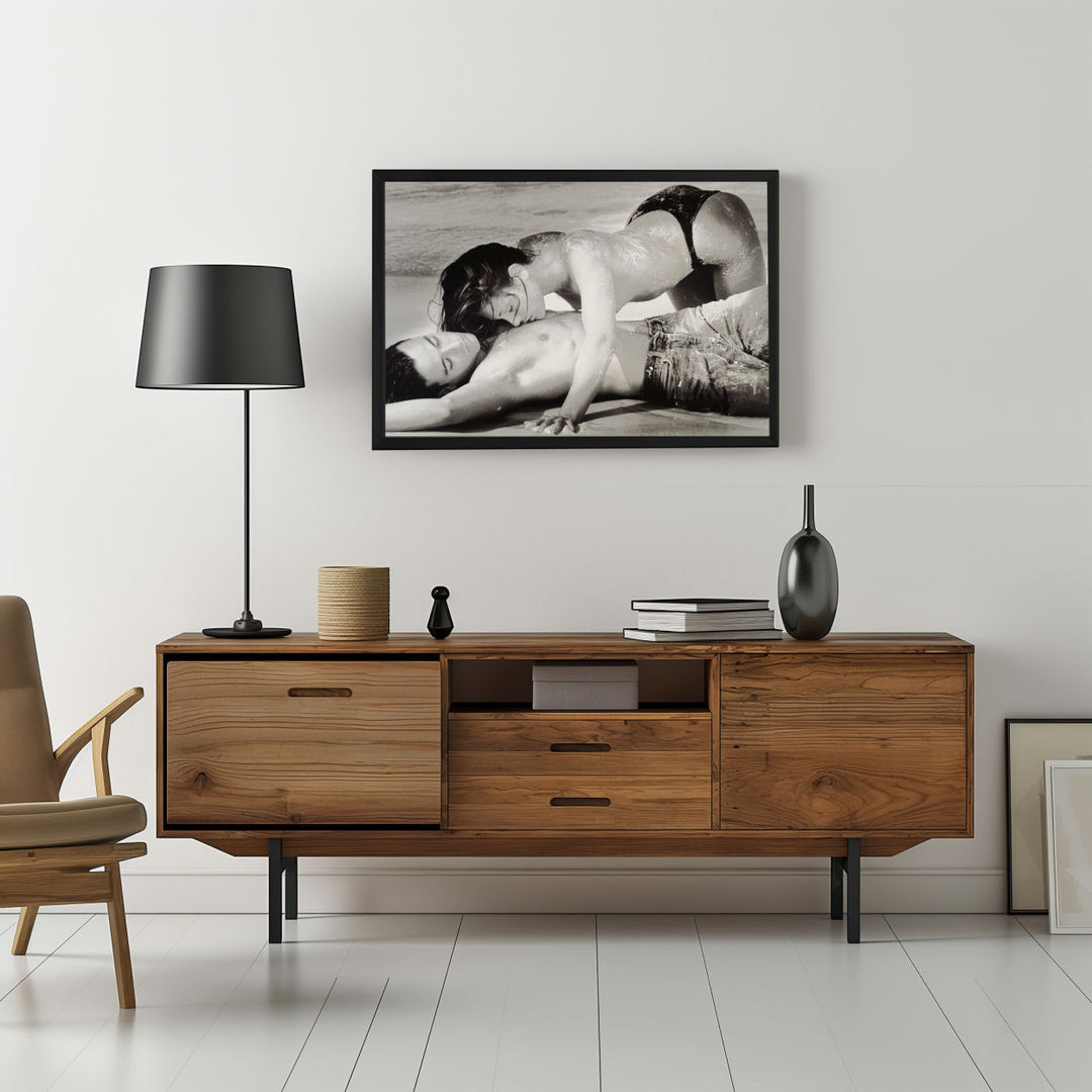 Background with Framed Poster
