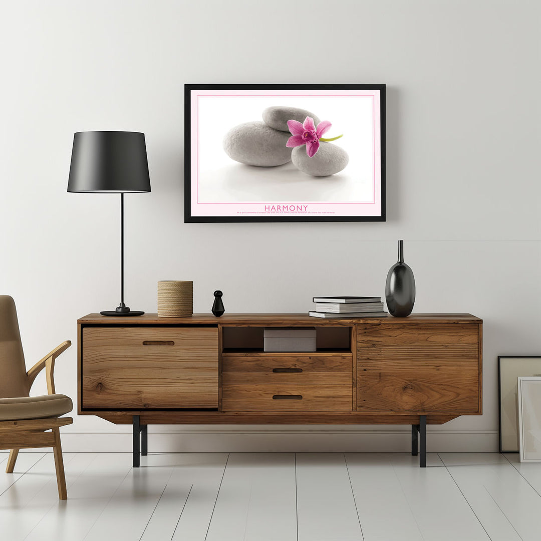 Background with Framed Poster