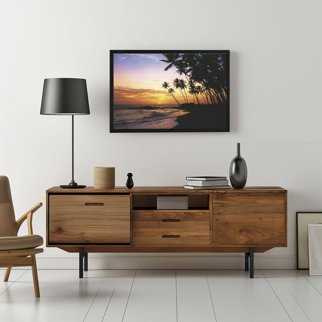 Background with Framed Poster