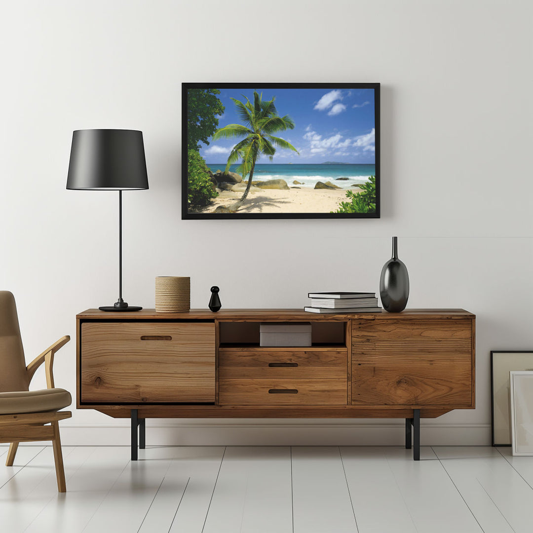 Background with Framed Poster