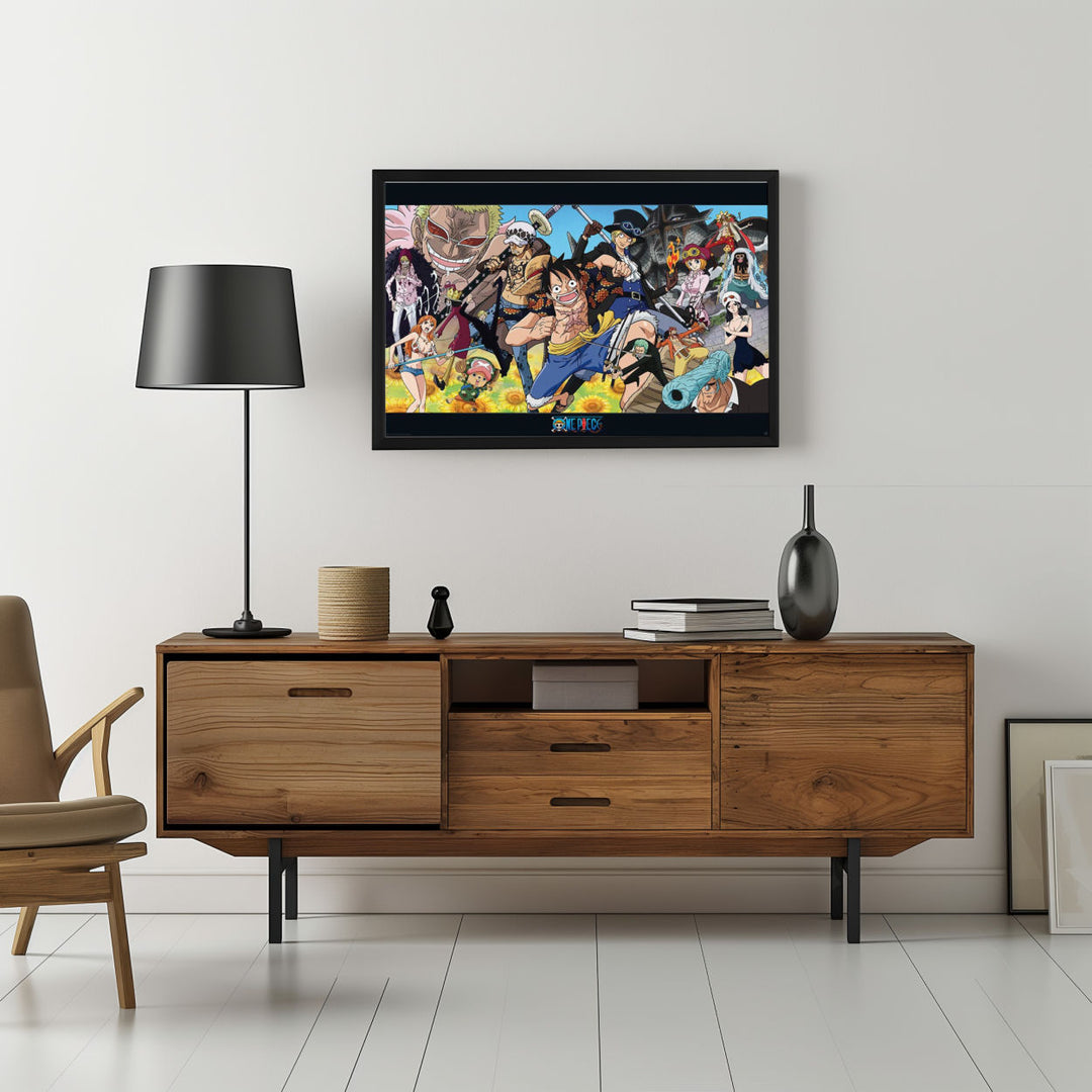 Background with Framed Poster
