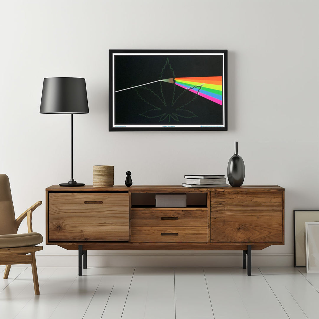 Background with Framed Poster