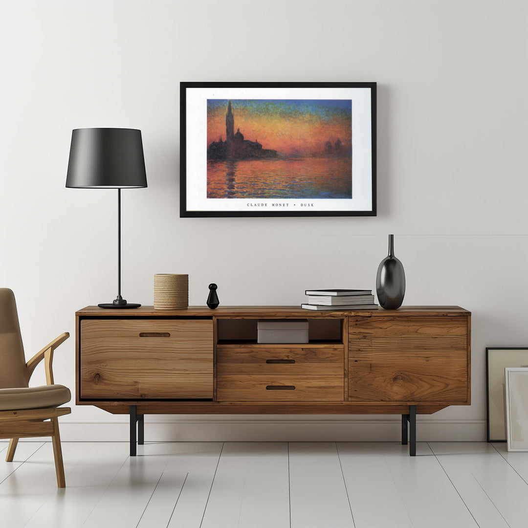 Background with Framed Poster