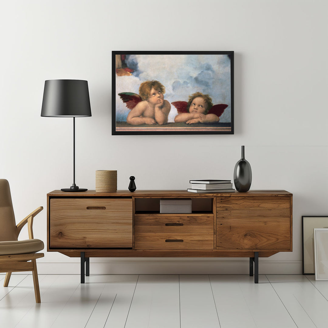Background with Framed Poster
