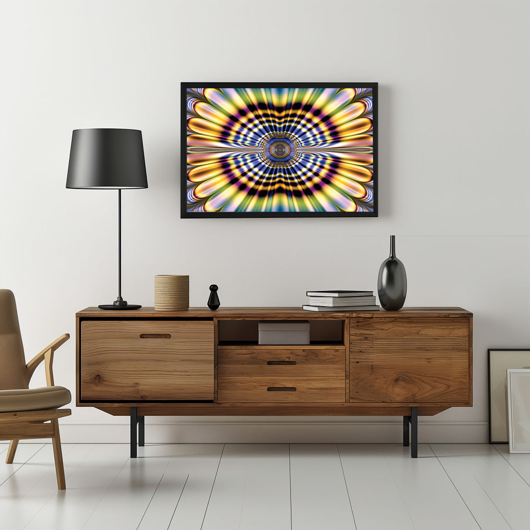 Background with Framed Poster