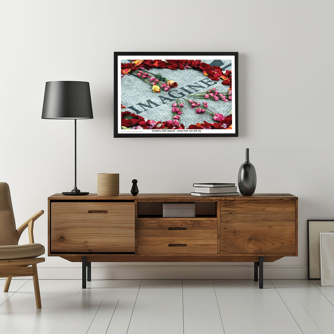 Background with Framed Poster