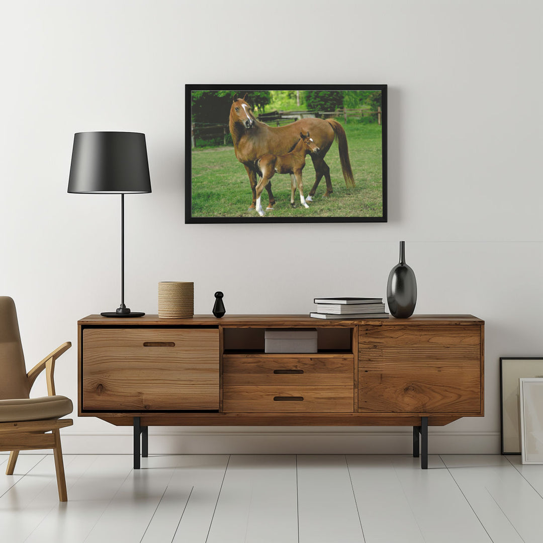 Background with Framed Poster