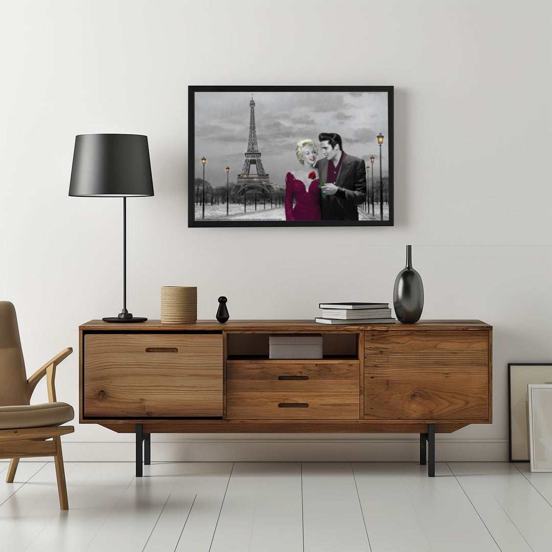 Background with Framed Poster