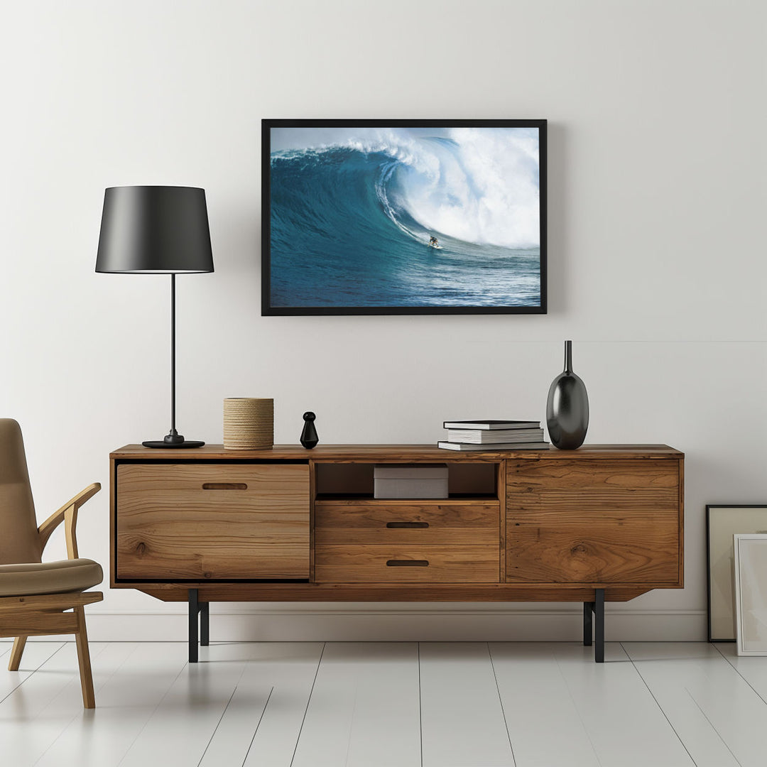 Background with Framed Poster
