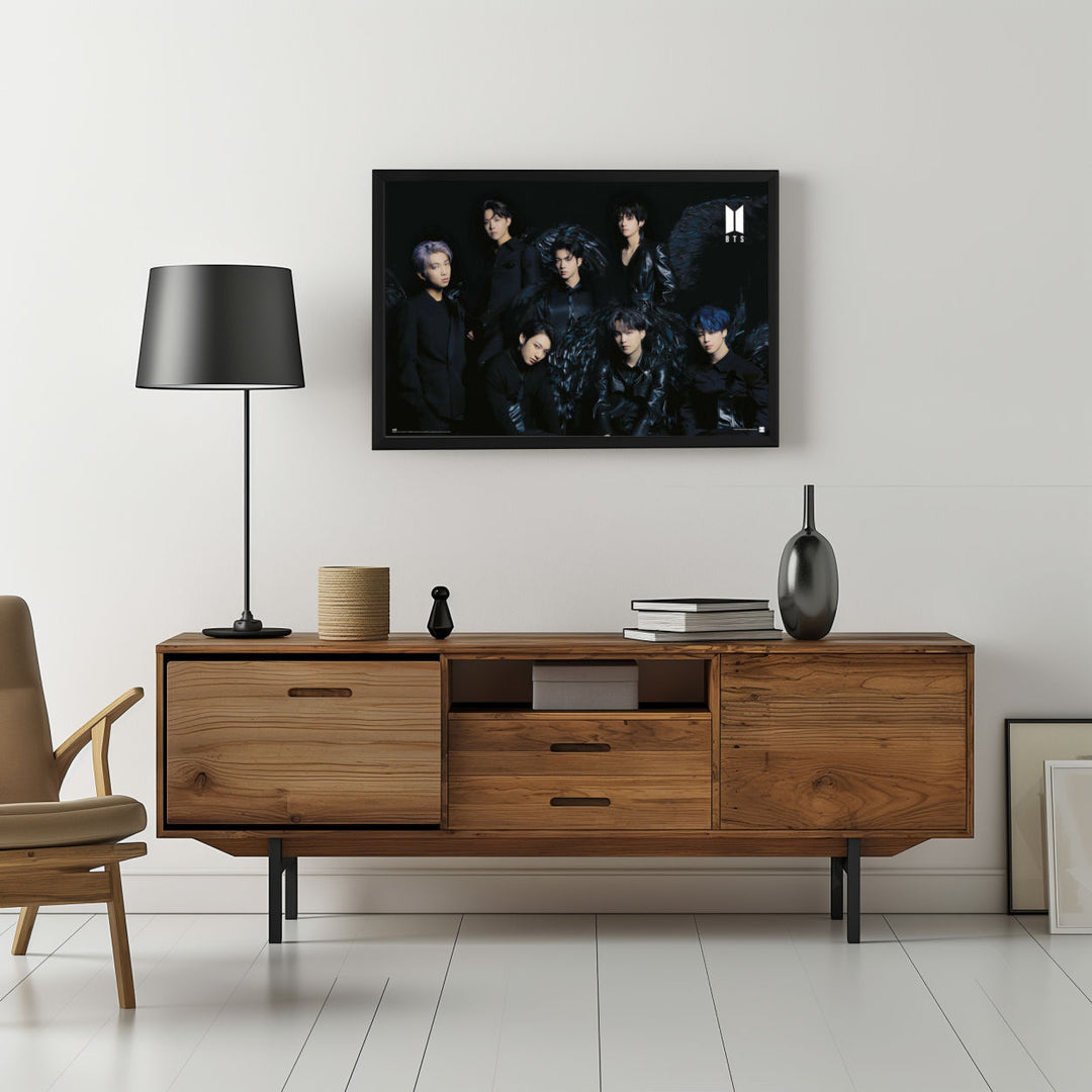 Background with Framed Poster