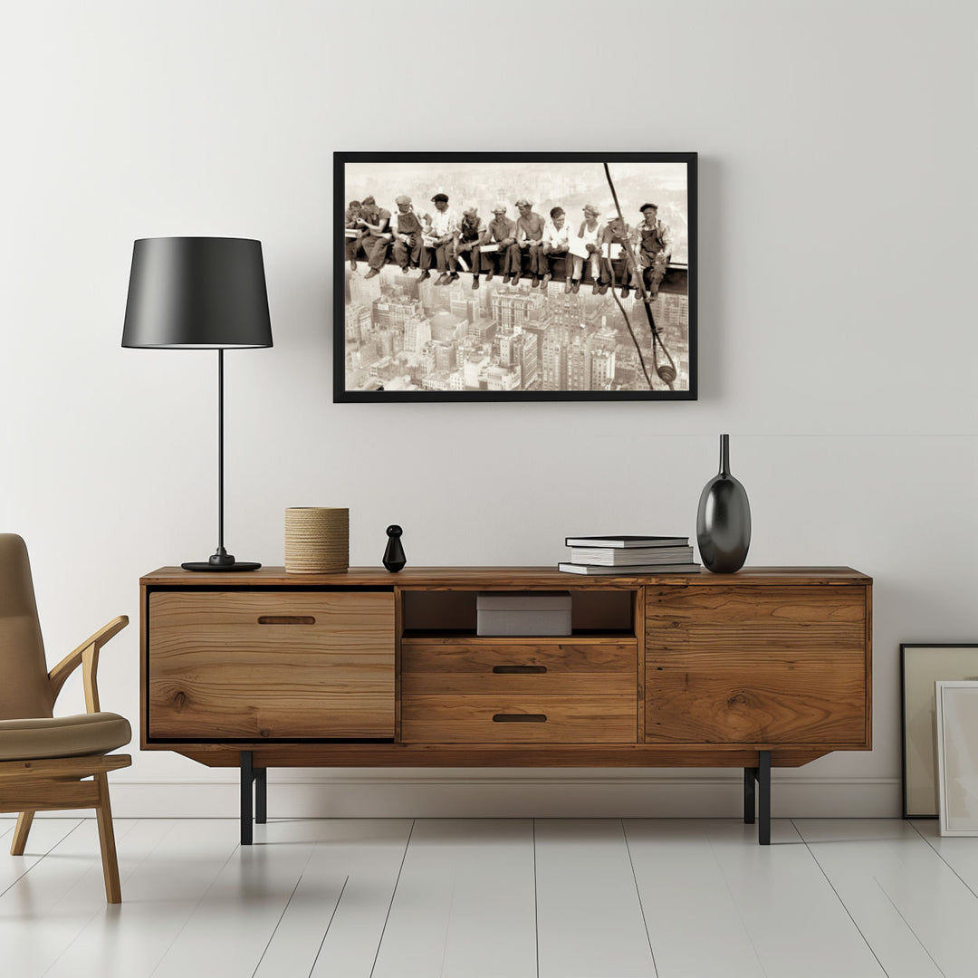 Background with Framed Poster