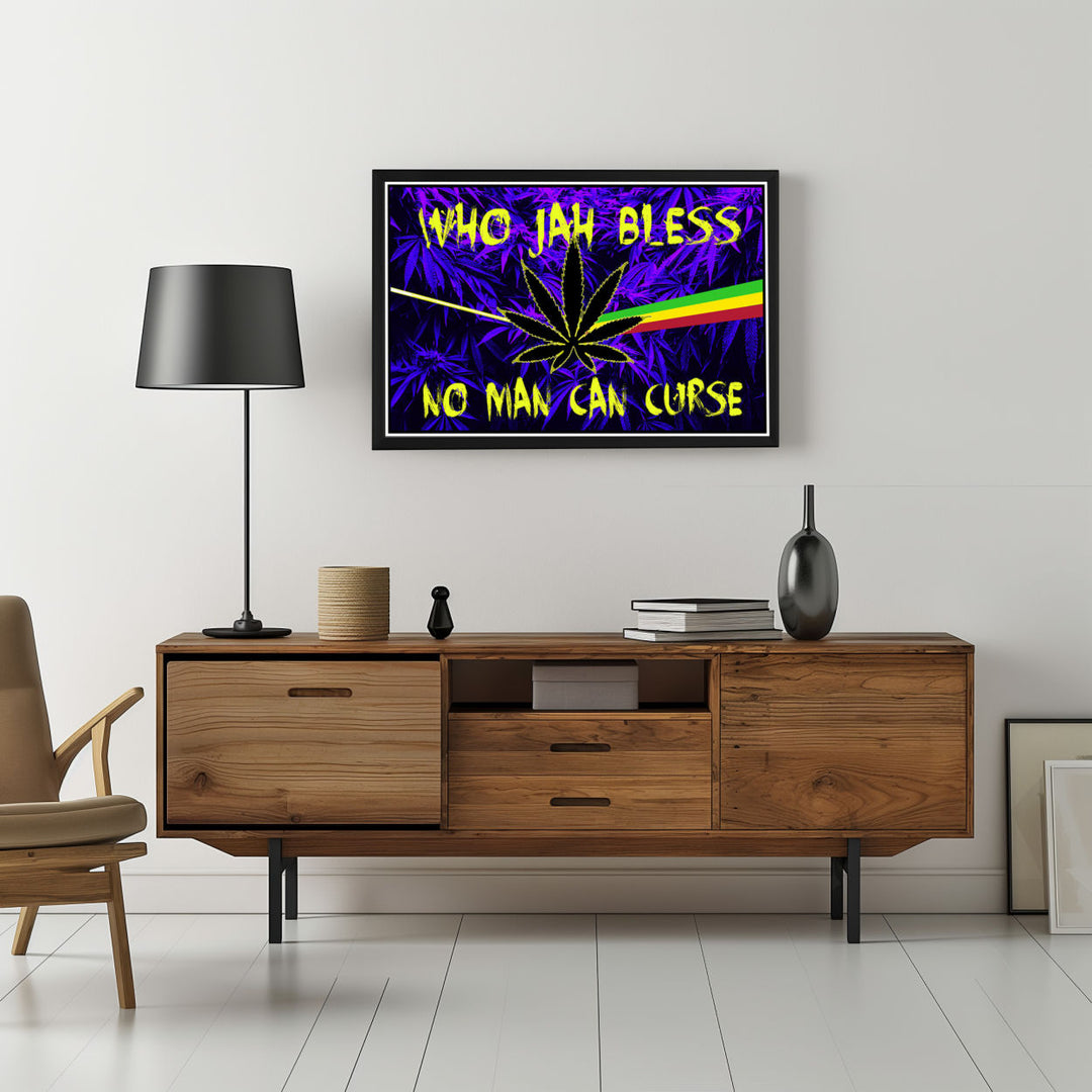 Background with Framed Poster