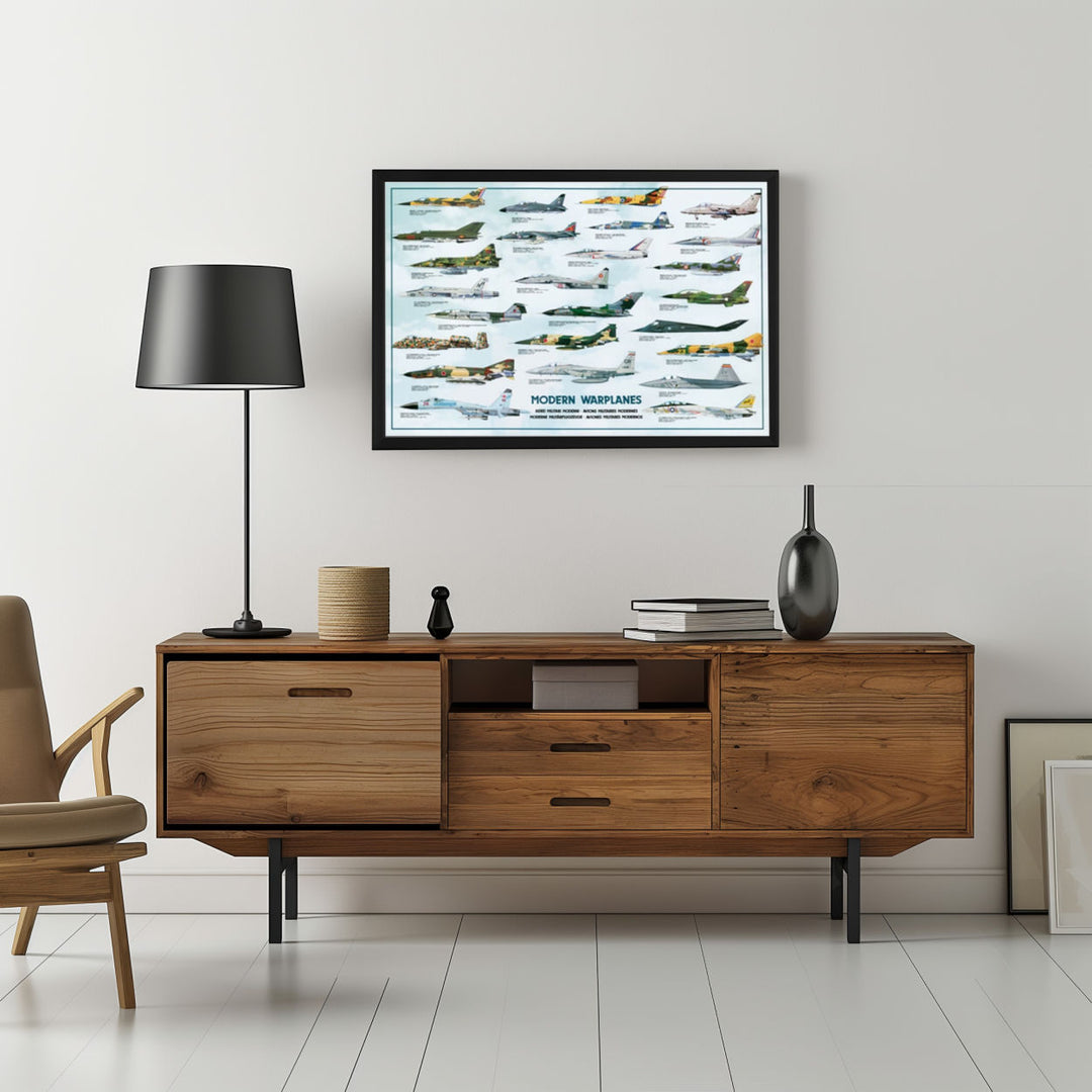Background with Framed Poster
